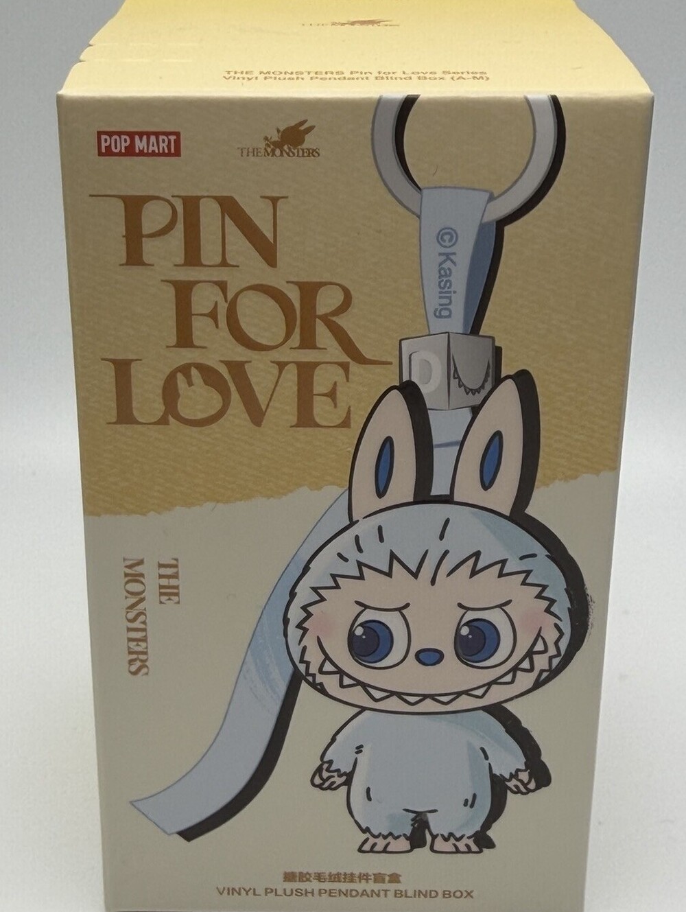 POP MART Labubu Pin for Love Letter D Vinyl Plush Pendant Confirmed Sealed